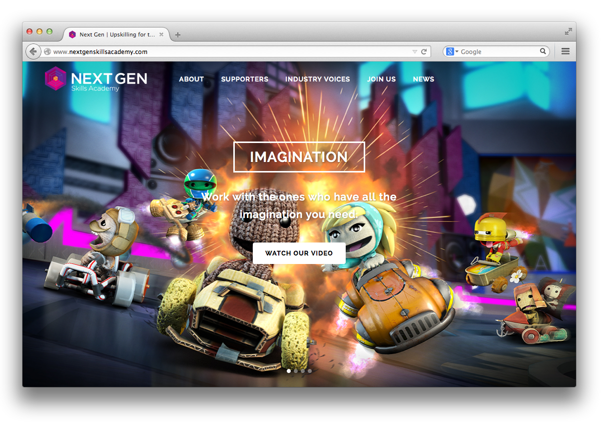 Next Gen Skills Academy website featured in The Guardian