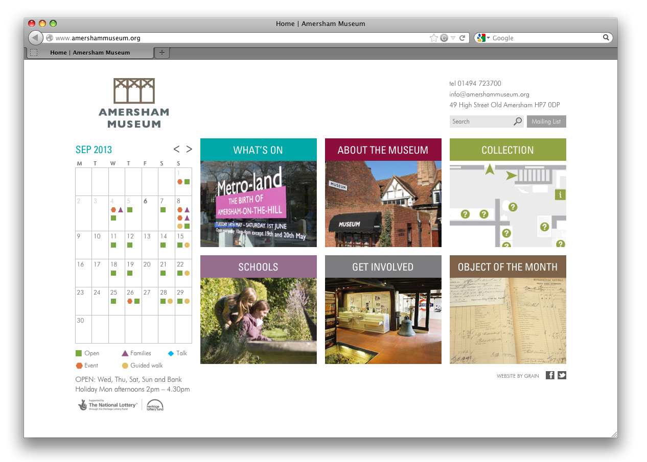 Amersham Museum Website Launch